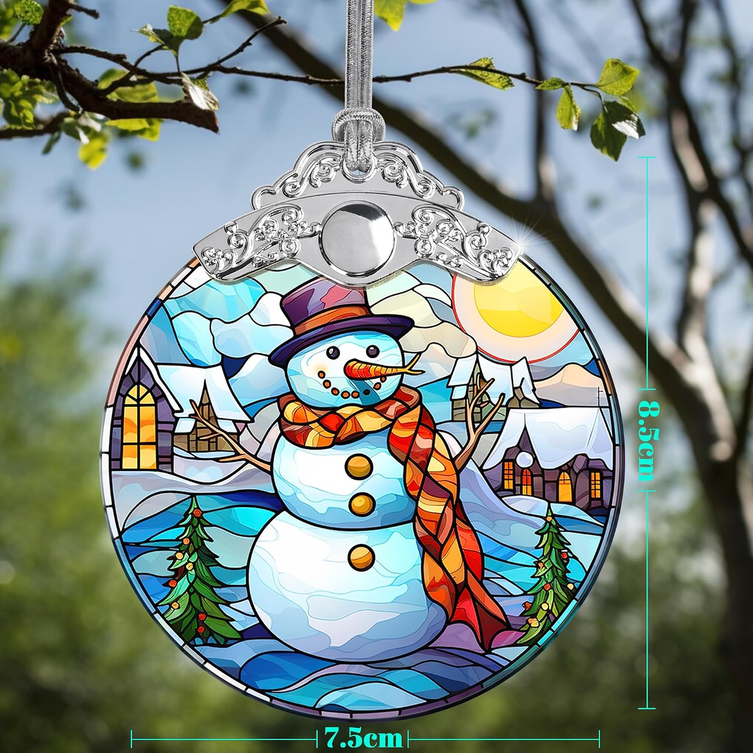 Jocidea Snowman Christmas Ornaments - Snowman Decorations for Tree, Merry Christmas Gifts