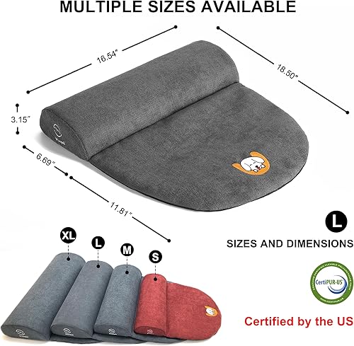 Miniatura 15 de Almohada de cojín para perros y gatos medianos, beneficio para la vértebra cervical y el cuello, fácil de transportar cuando viajas, con espuma