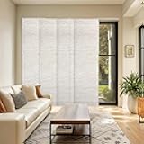 CHICOLOGY Room Divider, Vertical Blinds, Door Blinds,Sliding Door Blinds, Temporary Wall, Closet Curtain, Room Door,Panel Track Blinds Meshed Olive, W:46-86 x H:Up-to 96 inches