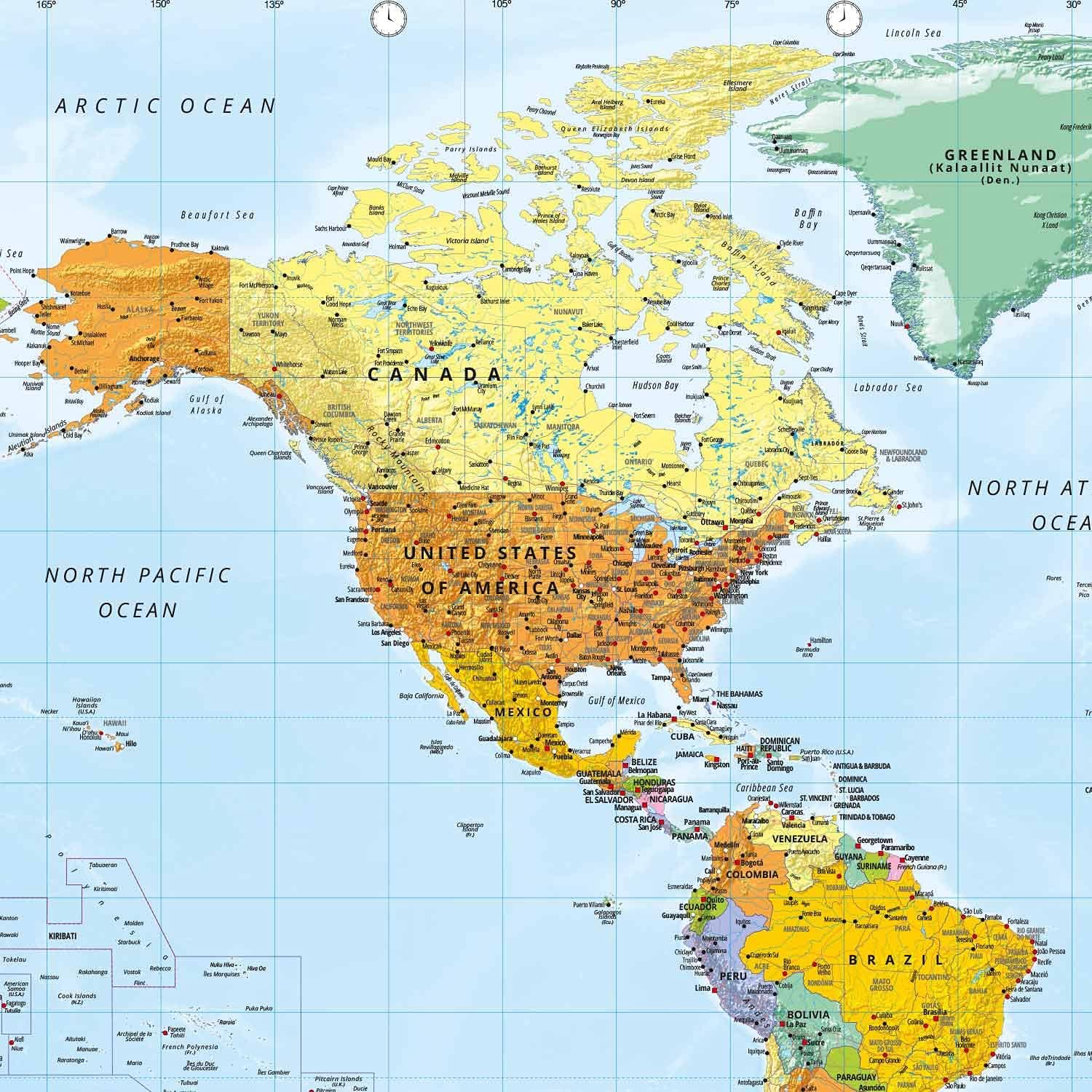 GOODS+GADGETS® Mapa Mundi XXL con Banderas 140x100 cm - Pack 10 | Póster gigante del mundo con países y banderas – impresión nítida, escala 1:40.000.000, fabricado en Alemania