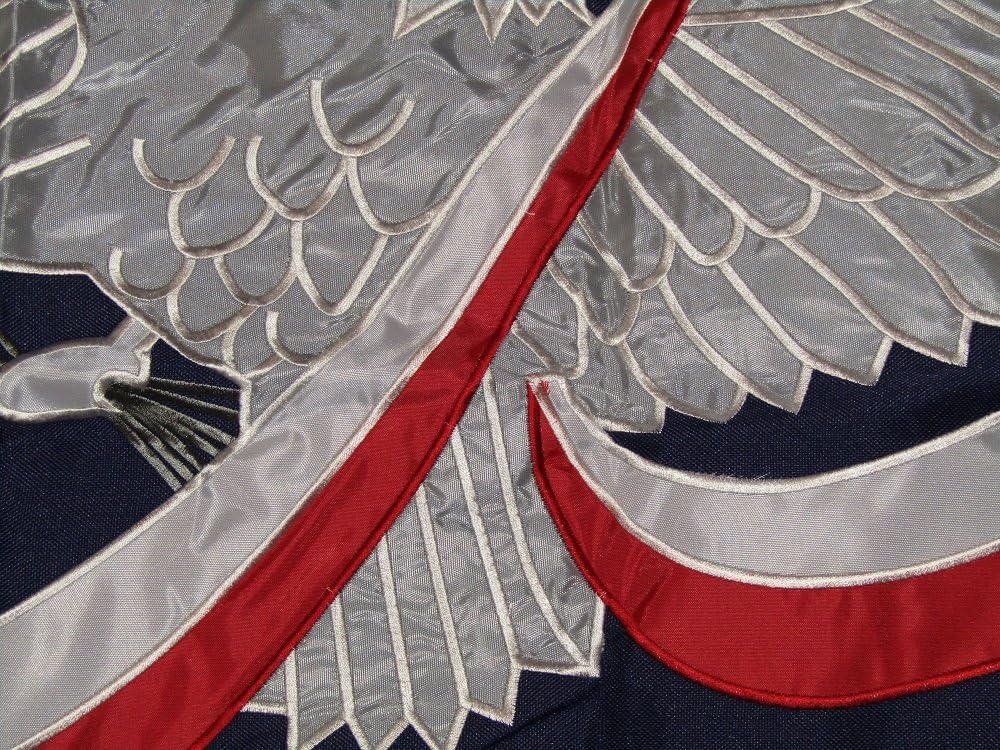 AES 3x5 Embroidered Sewn Whiskey Rebellion 600D Solarmax Nylon Flag 3'x5' Brass Grommets