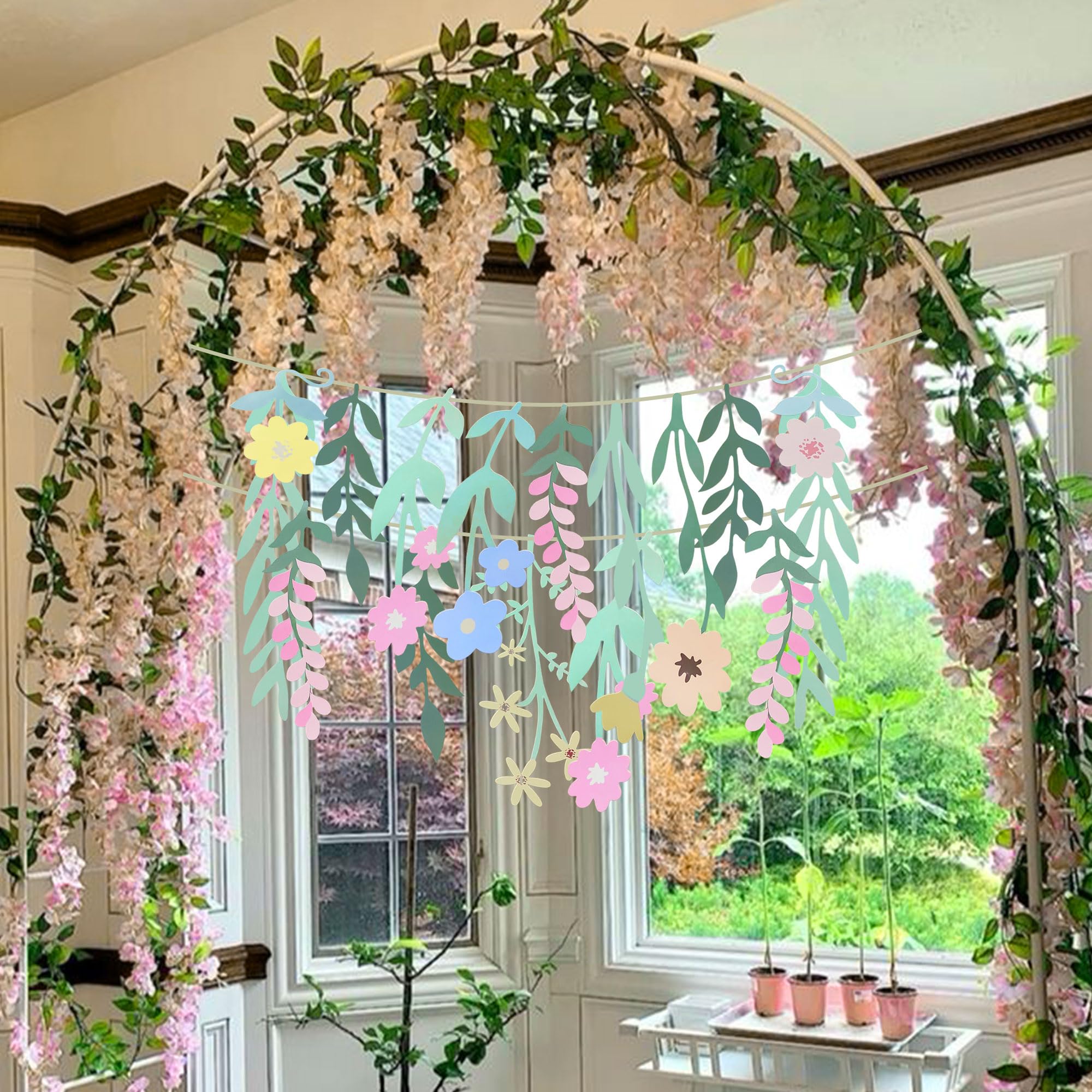 Couronne de porte printemps-été, guirlande de fleurs sauvages artificielles, guirlande décorative polyvalente et colorée pour le... - Beaux-Arts et Loisirs créatifs Couronne de porte printemps-été, guirlande de fleurs sauvages artificielles, guirlande décorative polyvalente et colorée pour le... - Beaux-Arts et Loisirs créatifs