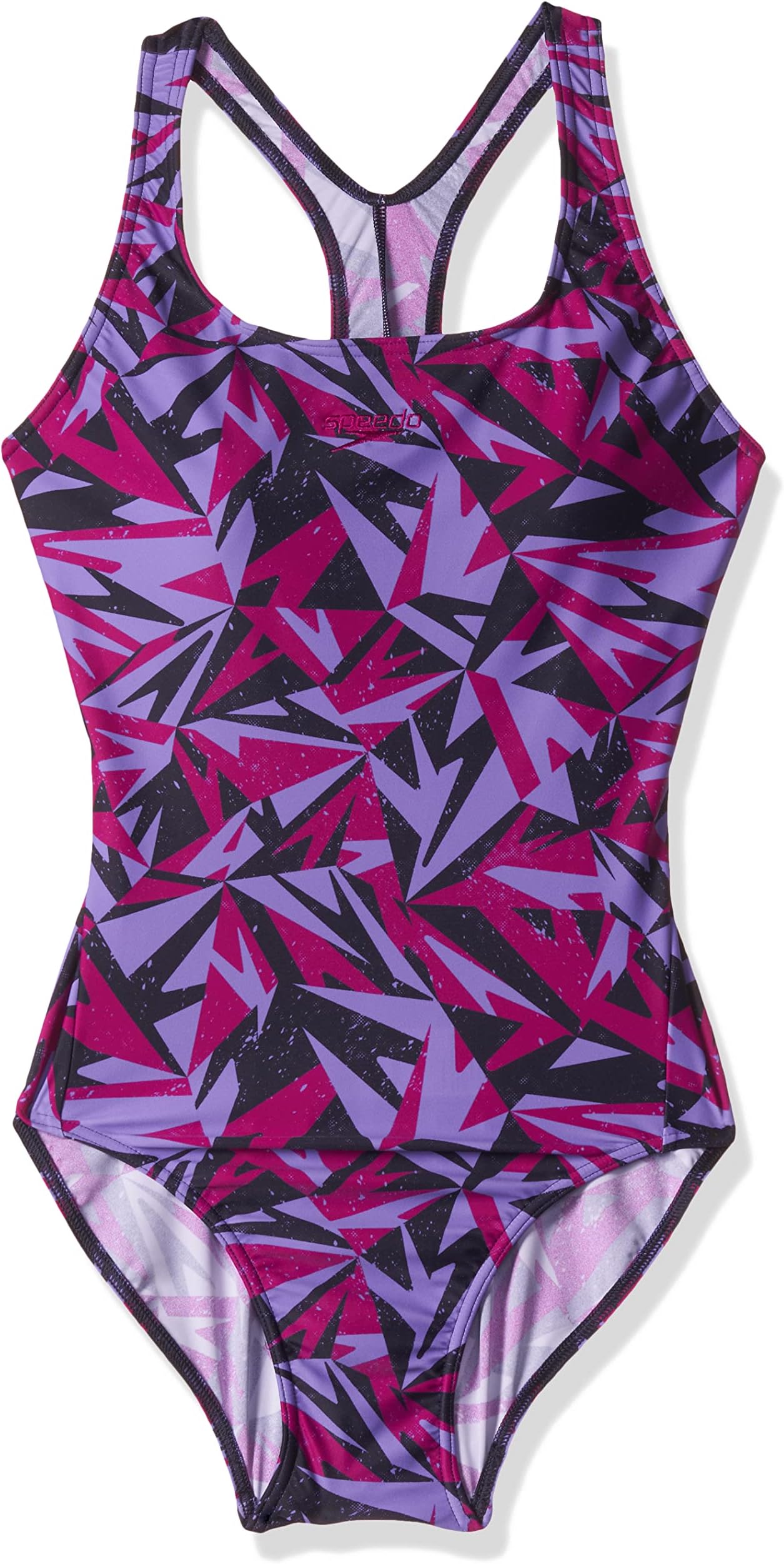 Women's Endurance10 Hyperboom Printed Racerback One Piece V-Cut Swimming Costume Swimwear