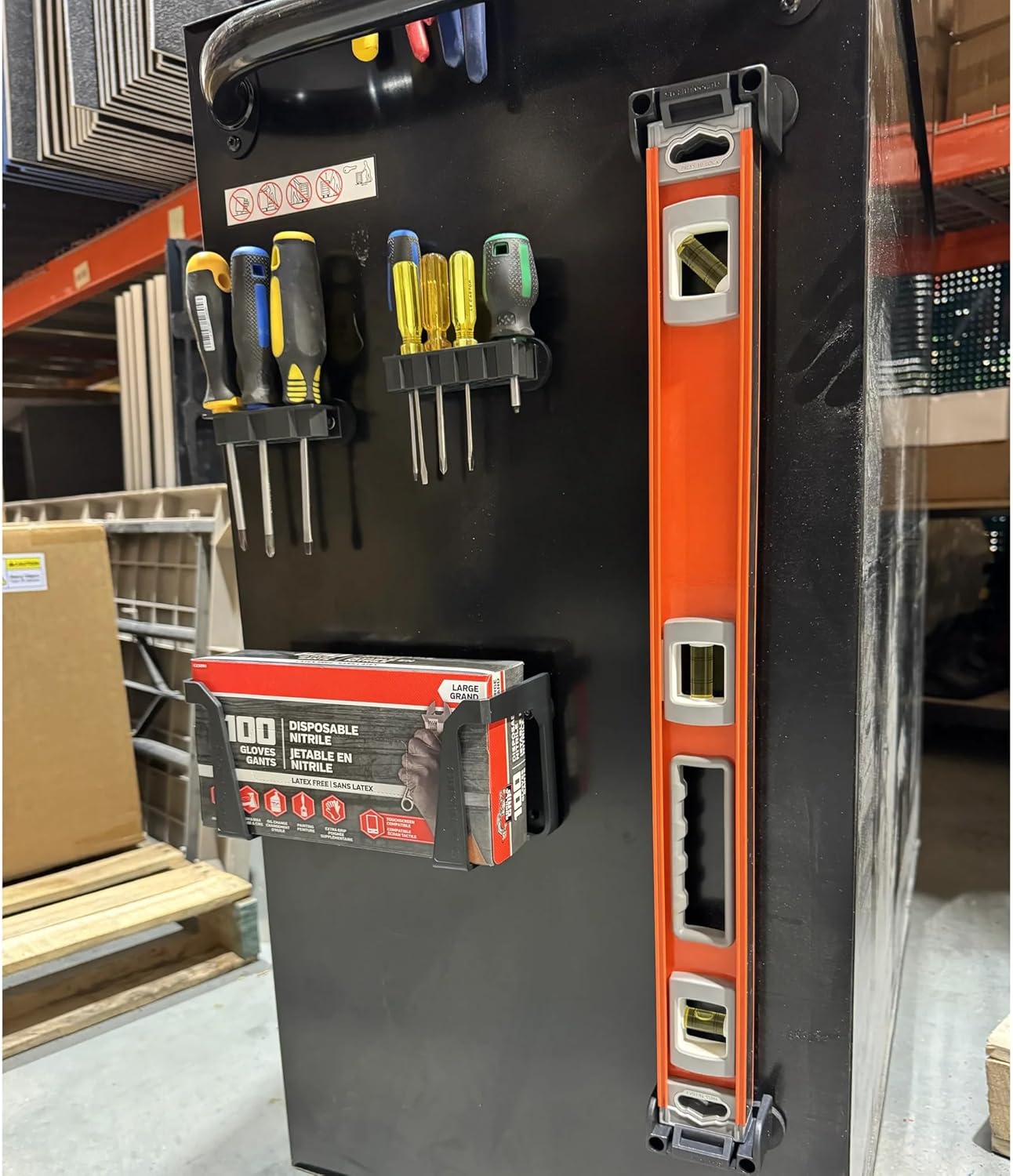 StealthMounts Magnetic Universal Level Holder, Locking Level Mounts, Fits All Brands, Perfect for Level Storage (1 Pack)