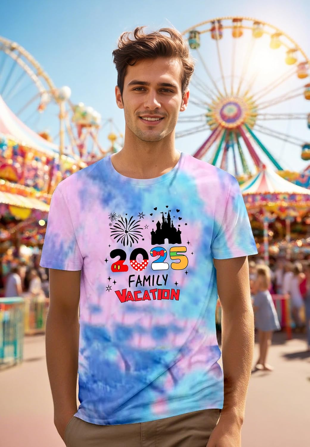Family Matching Outfits 2026 Magical Kingdom Family Graphic Tee Cruise Trip Summer Vacation Travel Tops - Image 2