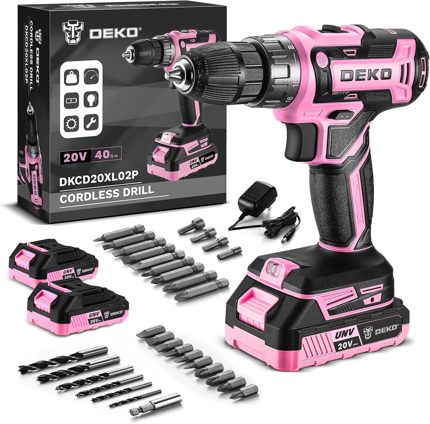 Pink - 2 Batteries