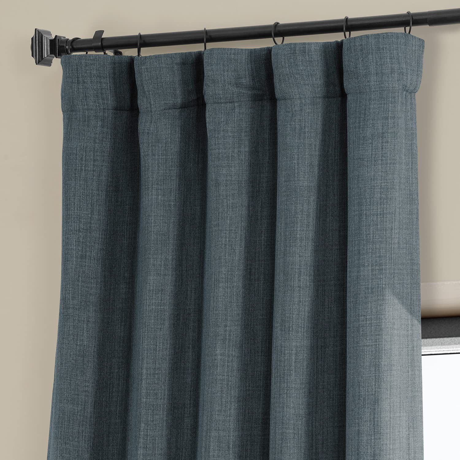 HPD Half Price Drapes Faux Linen Room Darkening Curtains - Image 4