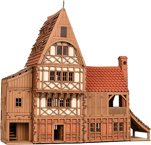 Miniatura 2 de Guild Hall - Kit de construcción de casa de madera para arquitectura e ingeniería para adolescentes y adultos, juegos de mesa, es un gran regalo