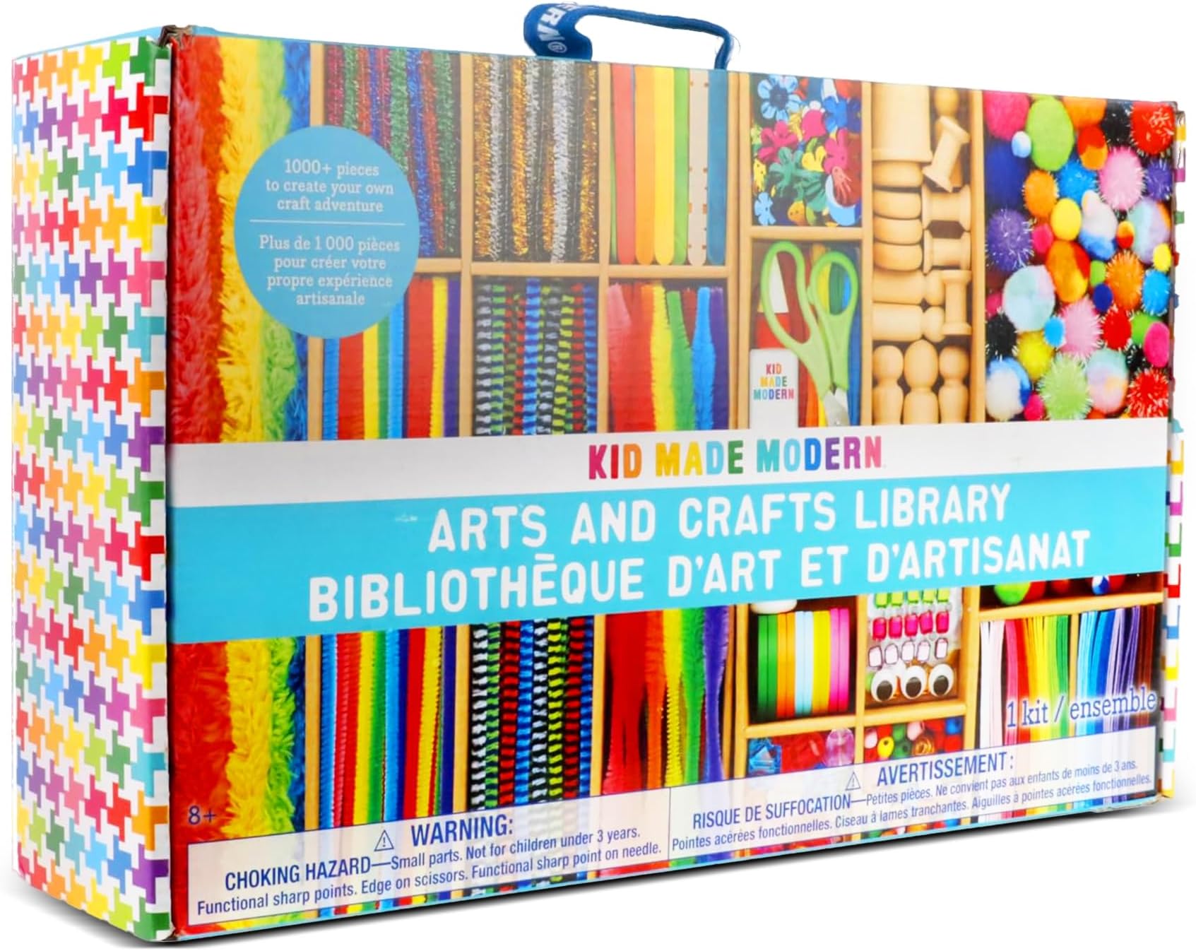 Kid Made Modern Arts and Craft Kit – A DIY 3.8 Pounds of Hobby Craft Supplies & Materials Box for Creative Art Projects for Kids Age 4 5 6 7 8 9 10 11 & 12 Year Old Girls & Boys