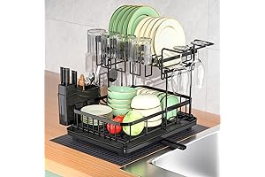 Dish Drying Rack and Mat Set: The Ultimate Kitchen Countertop Solution for Effortless Dishwashing