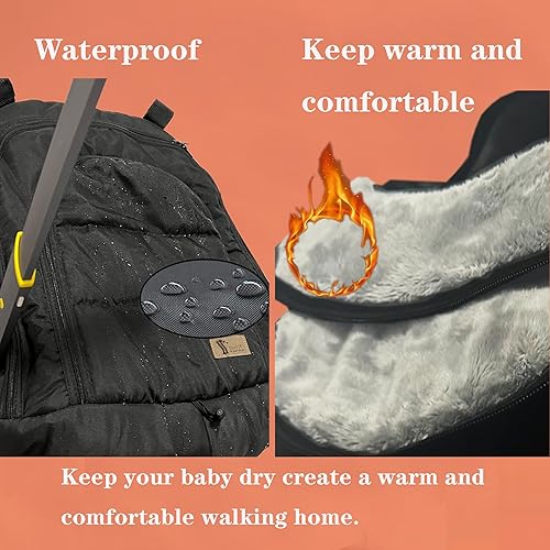 Miniatura 5 de Fundas de asiento de automóvil para bebés de invierno, cubierta de asiento de automóvil para bebé, resistente al agua, protector universal para