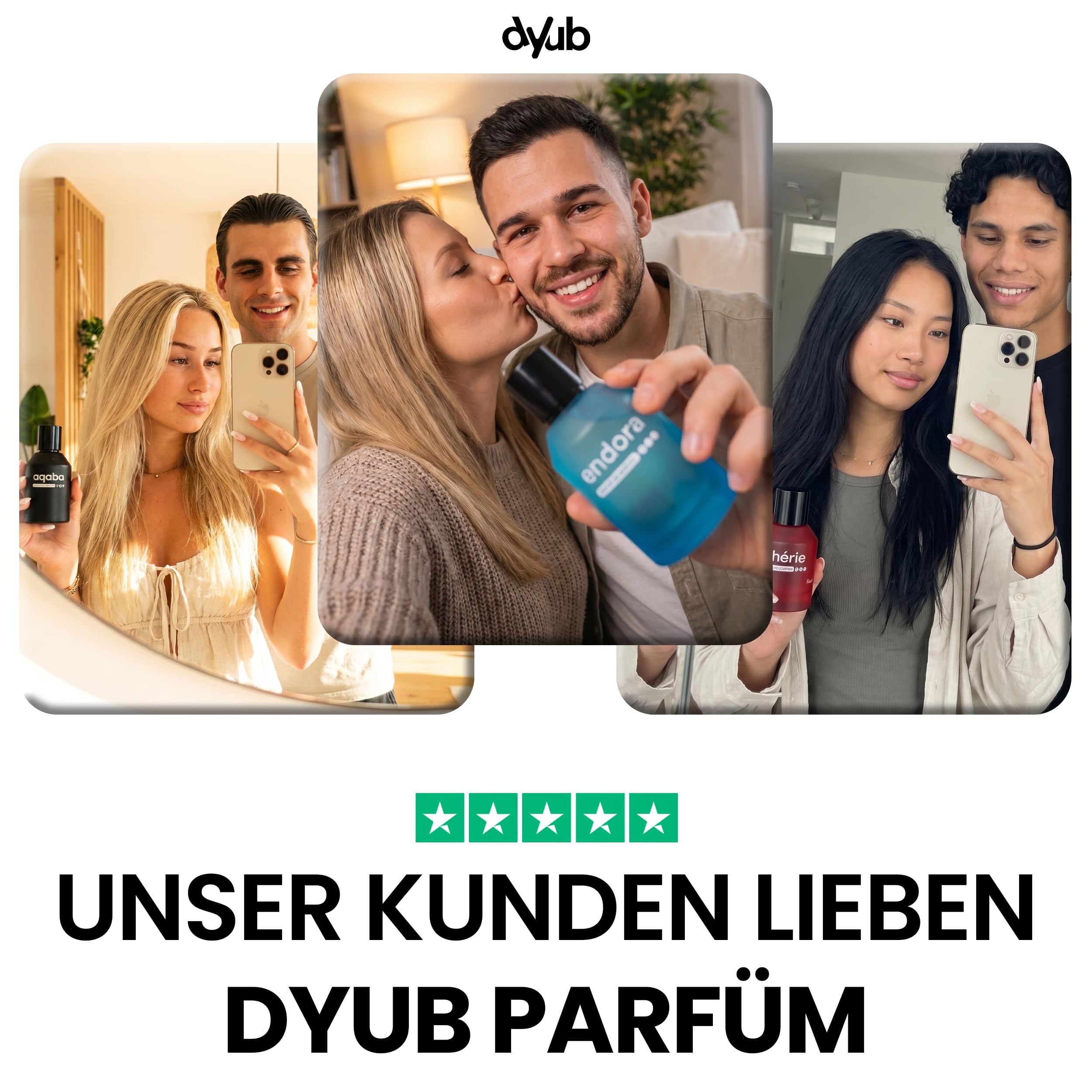AQABA - Extrait de Parfum Unisex 50 ml – (35% Duftöl) mit Pheromonen - Orientalisch-süßer Duft mit Mandel, Vanille & Honig - bis zu 12h lang anhaltender Duft - Made in Germany