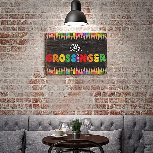 Miniatura 4 de Cartel de lata de metal para el regreso a clases, letrero para el primer día de escuela, letrero de regreso a clases, pizarra para el primer día de