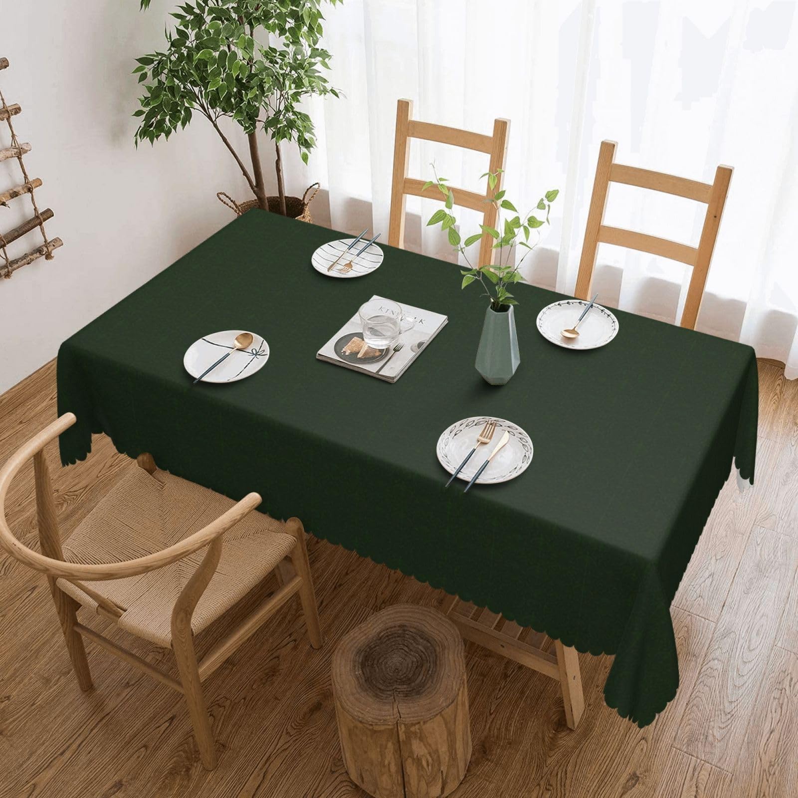 Nappe rectangulaire en tissu imprimé pétales de fleurs pour protéger vos tables