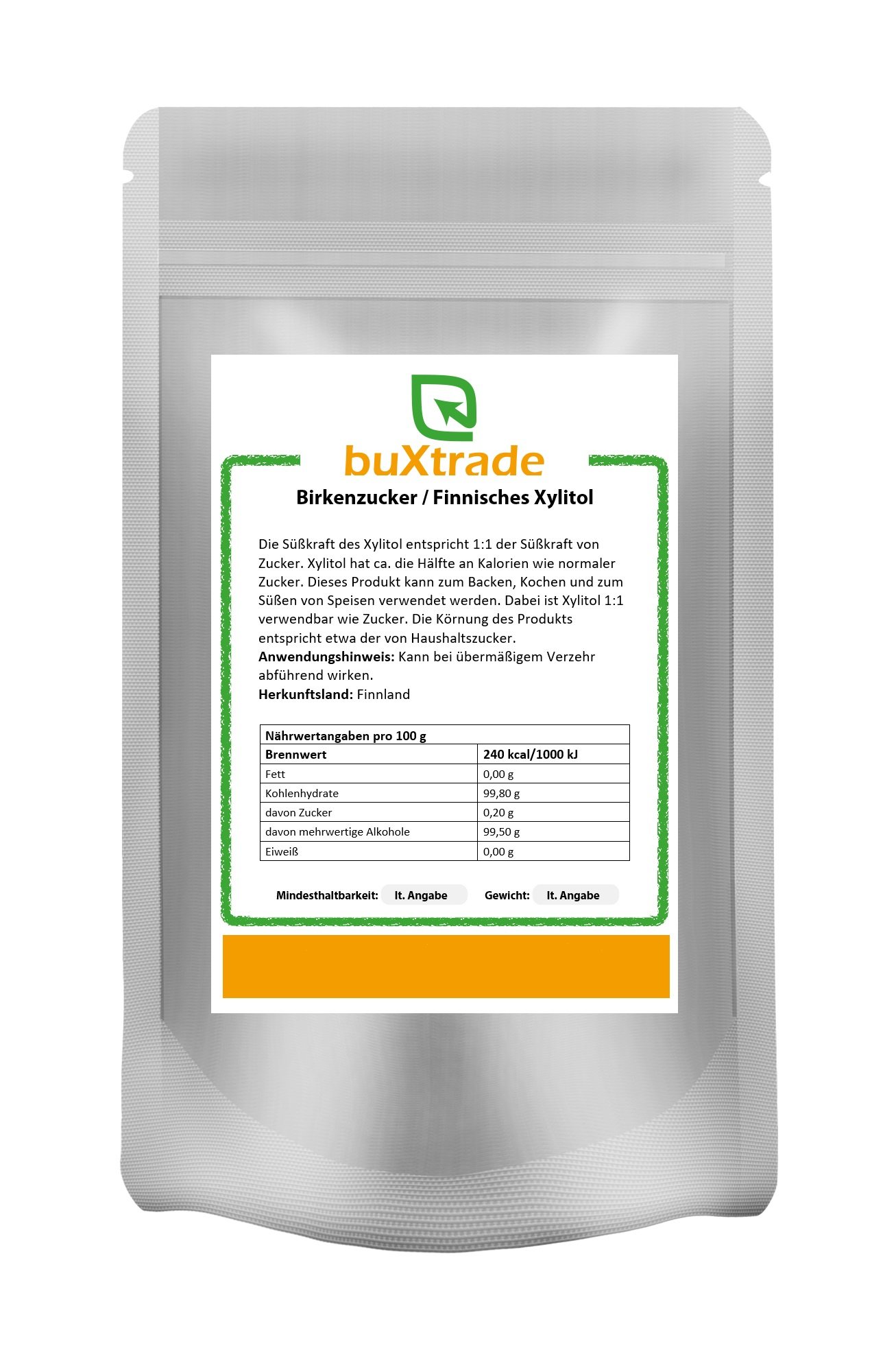 5 x 1 kg PREMIUM Xylitol Xylit aus FINNLAND Zuckerersatz Birkenzucker Finnisch Xivia 5kg