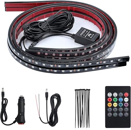 Amazon Justech Ledテープ ライト アンダーライト キット 8色に切替 音に反応 車外装飾 高輝度 12v Rgb 防水 4本セット リモコン付き 調光調色可能 カーチャージャー付属 1cm Ledテープ 車 バイク Amazon Justech Ledテープ ライト アンダーライト キット 8色に切替 音に反応 車外装飾 高輝度 12v Rgb 防水 4本セット リモコン付き 調光調色可能 カーチャージャー付属 1cm Ledテープ 車 バイク