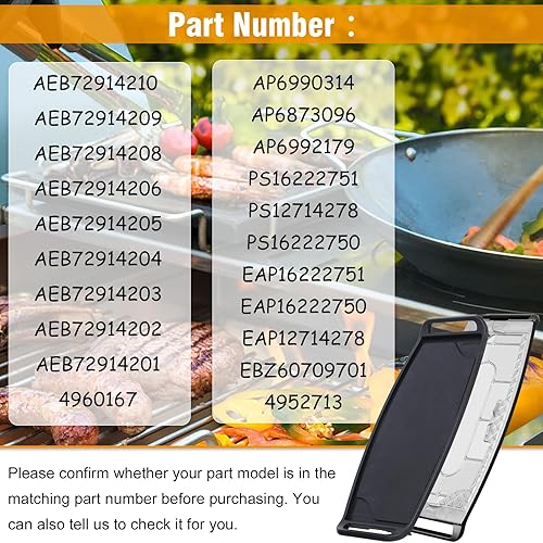 Miniatura 3 de AEB72914208, AEB72914210, AEB72914211 Gas Griddle Assembly Compatible with lg Cooktop, Range, Oven, Stove, etc. Replaces AEB72914205, AEB72914206,