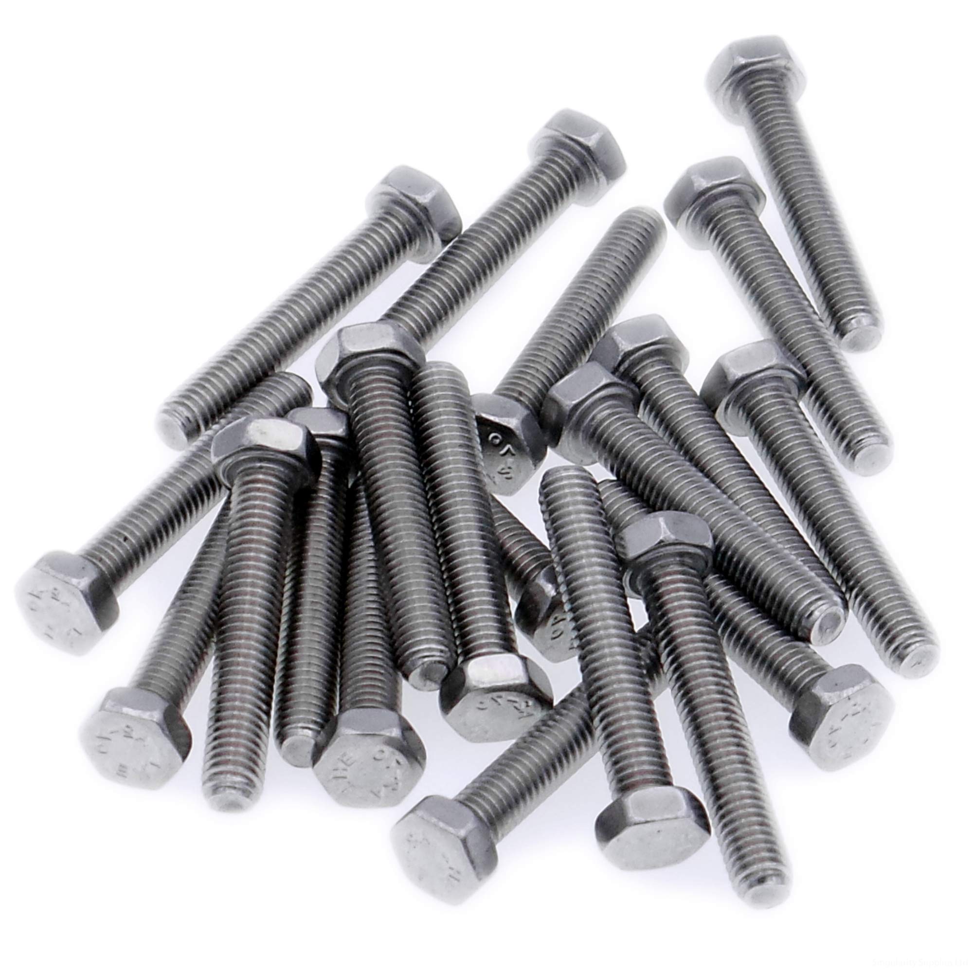 Singularity Supplies M4 (4Mm X 18Mm) Hex Bolt (Fully Threaded Setscrew) - Stainless Steel (A2) (Pack Of 20)