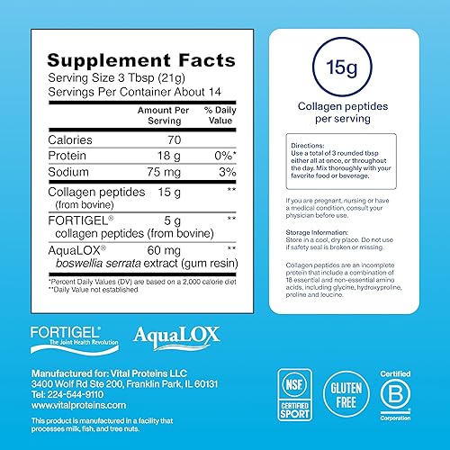 Miniatura 3 de Vital Proteins Complejo activo, 0.71 oz de péptidos de colágeno, mejora la comodidad de las articulaciones, apoya el movimiento y la movilidad