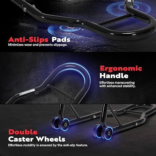 Miniatura 4 de SPECSTAR Soporte universal para ruedas delanteras y traseras de motocicleta resistente para bicicleta deportiva soporte de palo para Suzuki Yamaha