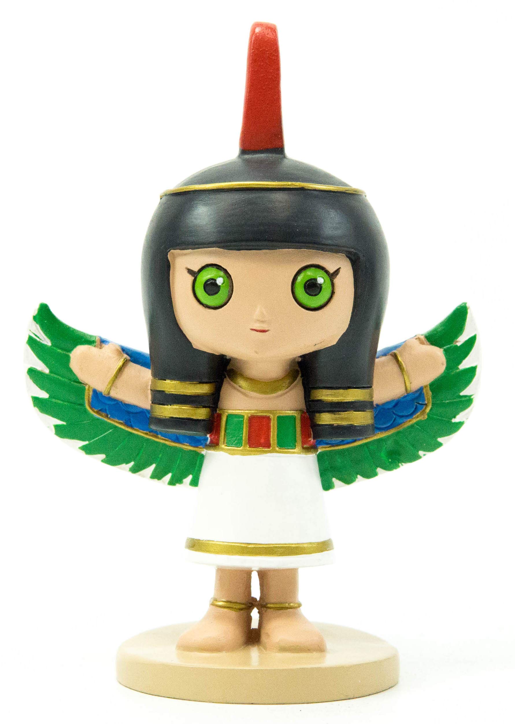 Ebros Weegyptians Collection Egyptian Chibi Statue 4' Tall Ancient Deities Gods And Goddesses Of Egypt Collectible Figurine Historical Educative Sculpture (Queen Nefertiti Royal Wife Of Akhenaten)