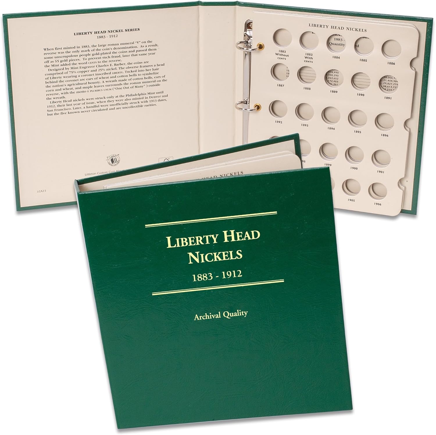 Littleton Coin Company 1913-1938 Buffalo Nickel Album Coin Storage