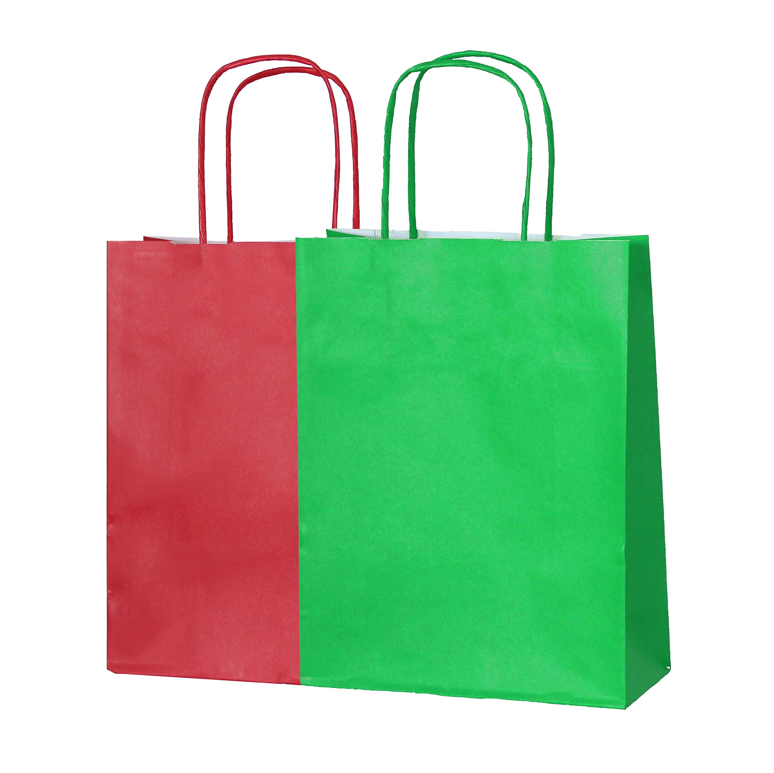 Thepaperbagstore 10 Christmas Small Paper Bags with Twist Handles 18x22x8cm — image 1