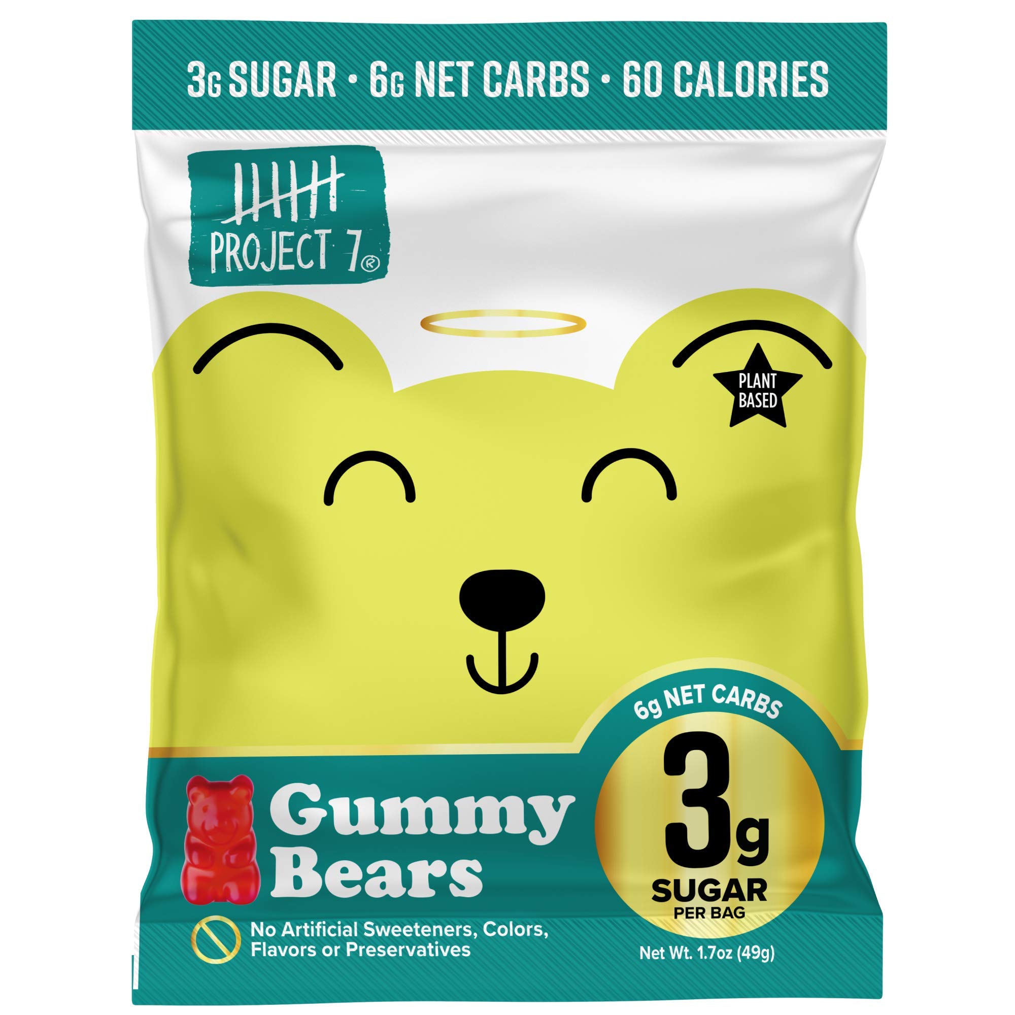 Buy Project 7 Low Sugar Gummy Bears Keto Candy & Vegan Candy with 3g