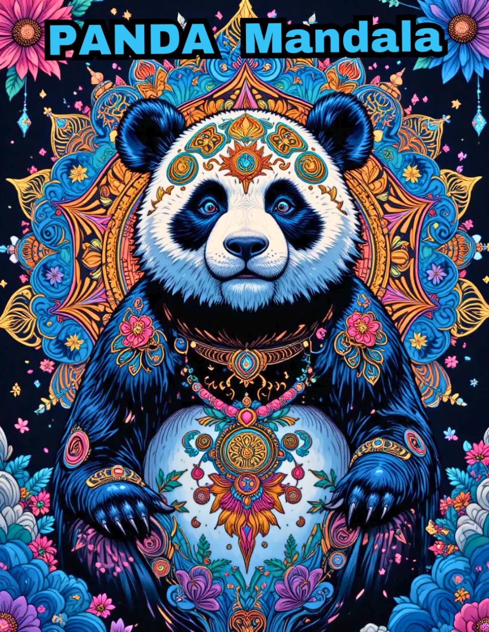 Panda Mandala Coloring Book: 50 Unique Designs for Stress Relief and Relaxation