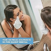 Vista 7 de Diamond Wipes Toallitas desmaquillantes limpiadoras e impermeables, paquete de 50 unidades, sin alcohol con vitamina E