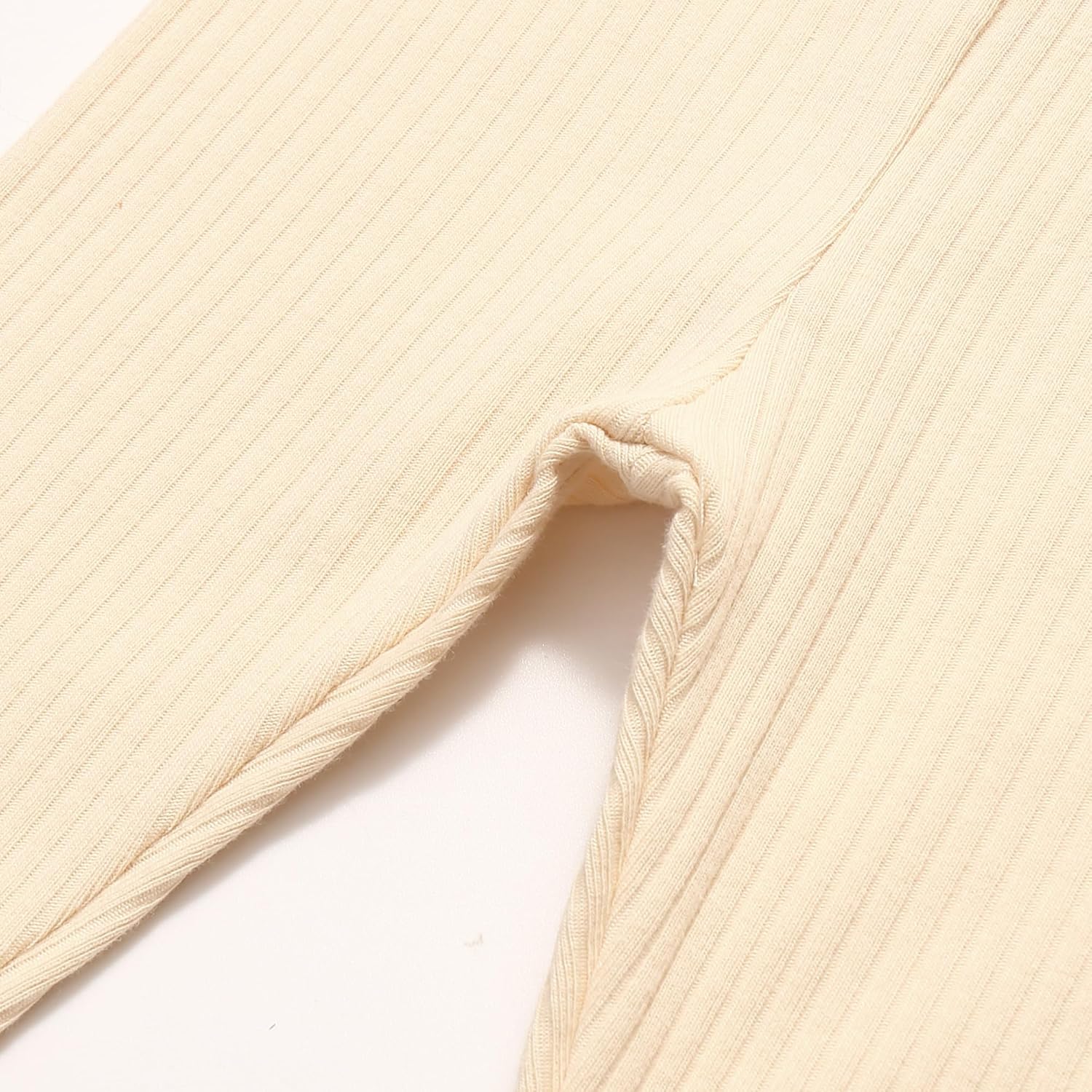 Baby Girl Boy Solid Ribbed Pants Toddler Leggings Girl Sweatpants Organic Cotton Jogger Pants 3 Pack - Image 5