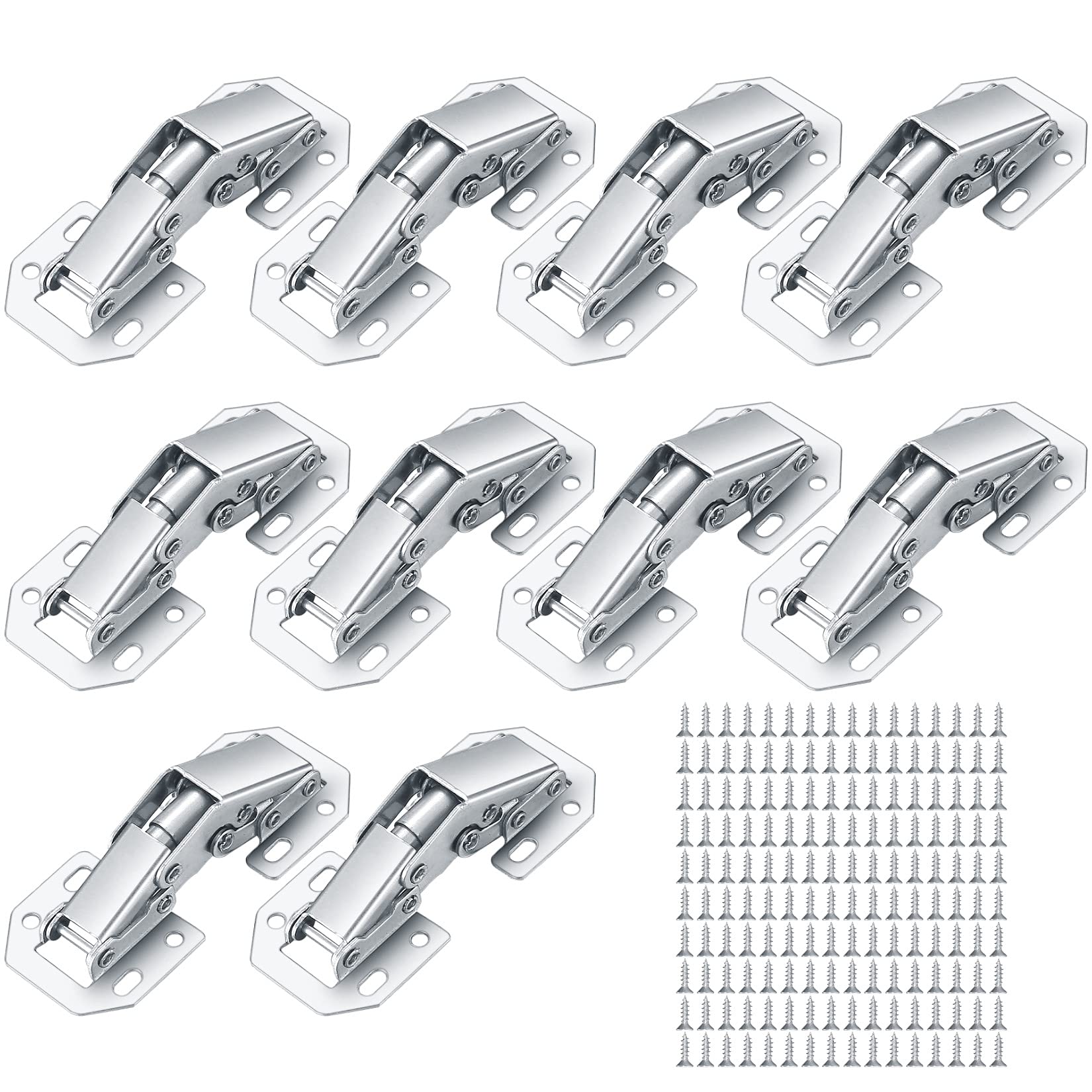 Buy Hinges, 10pcs Soft Close Hinges, 90 Degree Kitchen Cupboard