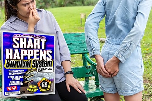 Miniatura 6 de Gears Out Shart Happens Survival System - Divertido kit de pañales para adultos, protección extrema contra golpes, fiesta de elefante blanco,