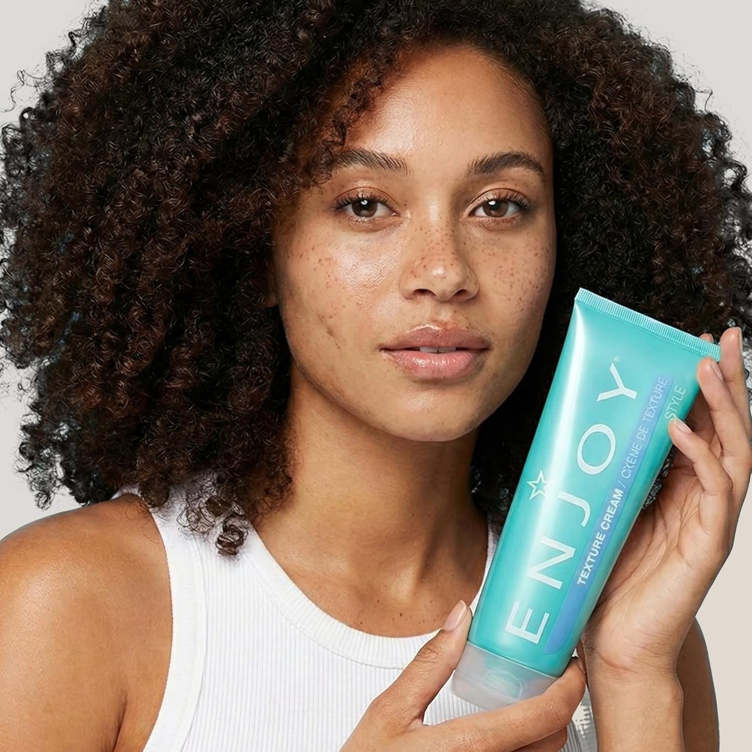 Enjoy Texture Cream, Medium-to-Firm Hold Styling Cream for Separation and Volume, Lightweight Texturizer for Tousled or Sleek Styles and Curl Enhancement, 8.0 Oz