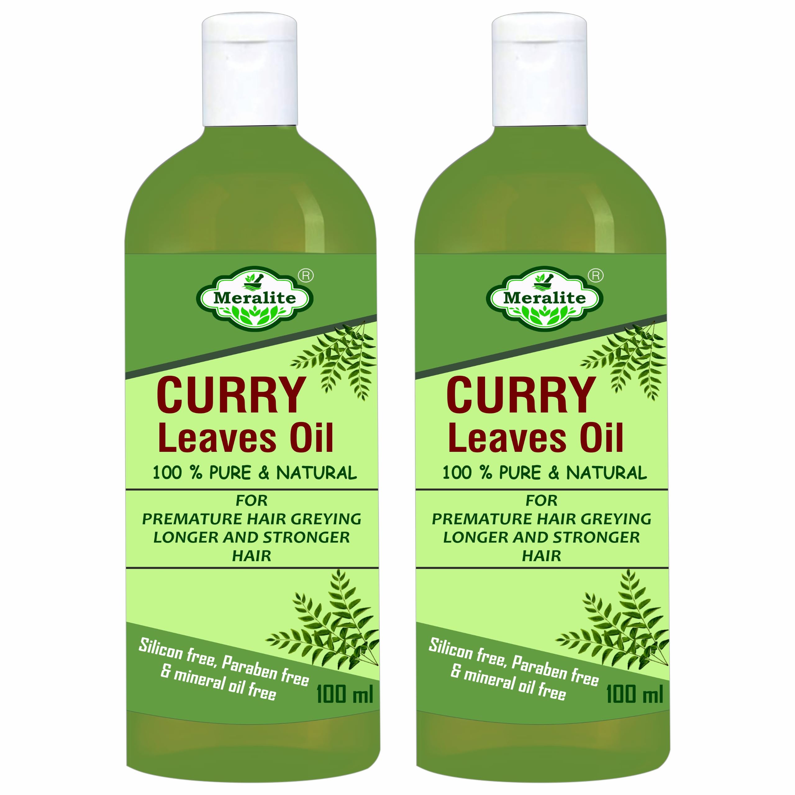 Curry Leaves Hair Oil 100ml | 100% Pure & Natural Herbal Scalp Care | Supports Stronger, Longer Looking Hair | Helps Reduce Premature Greying | Silicone, Paraben & Mineral Oil Free (2X100 ML) 200 ML-image-17