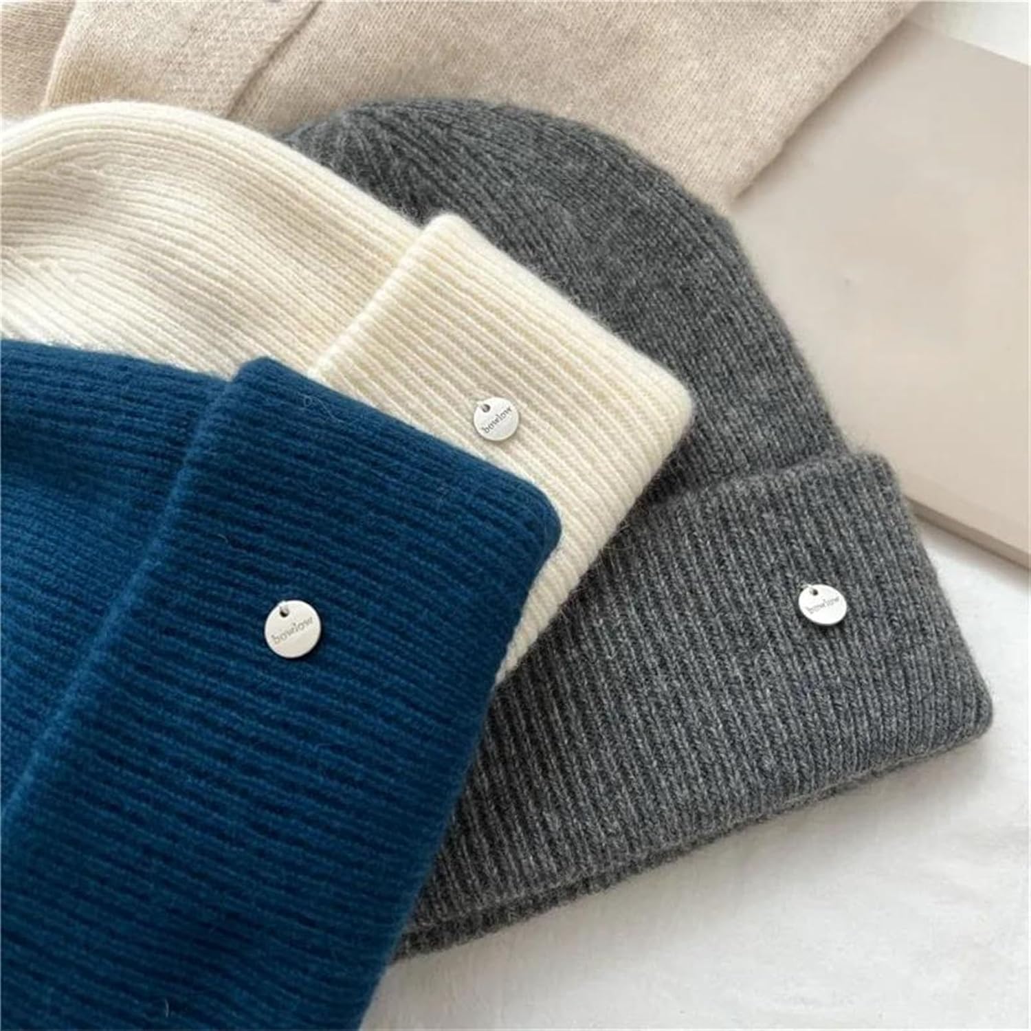 Women's Slouchy Warm Casual Beanie Men's Fall Winter Ear Protection Cold Weather Knit Hat for Skiing/Hiking/Skating