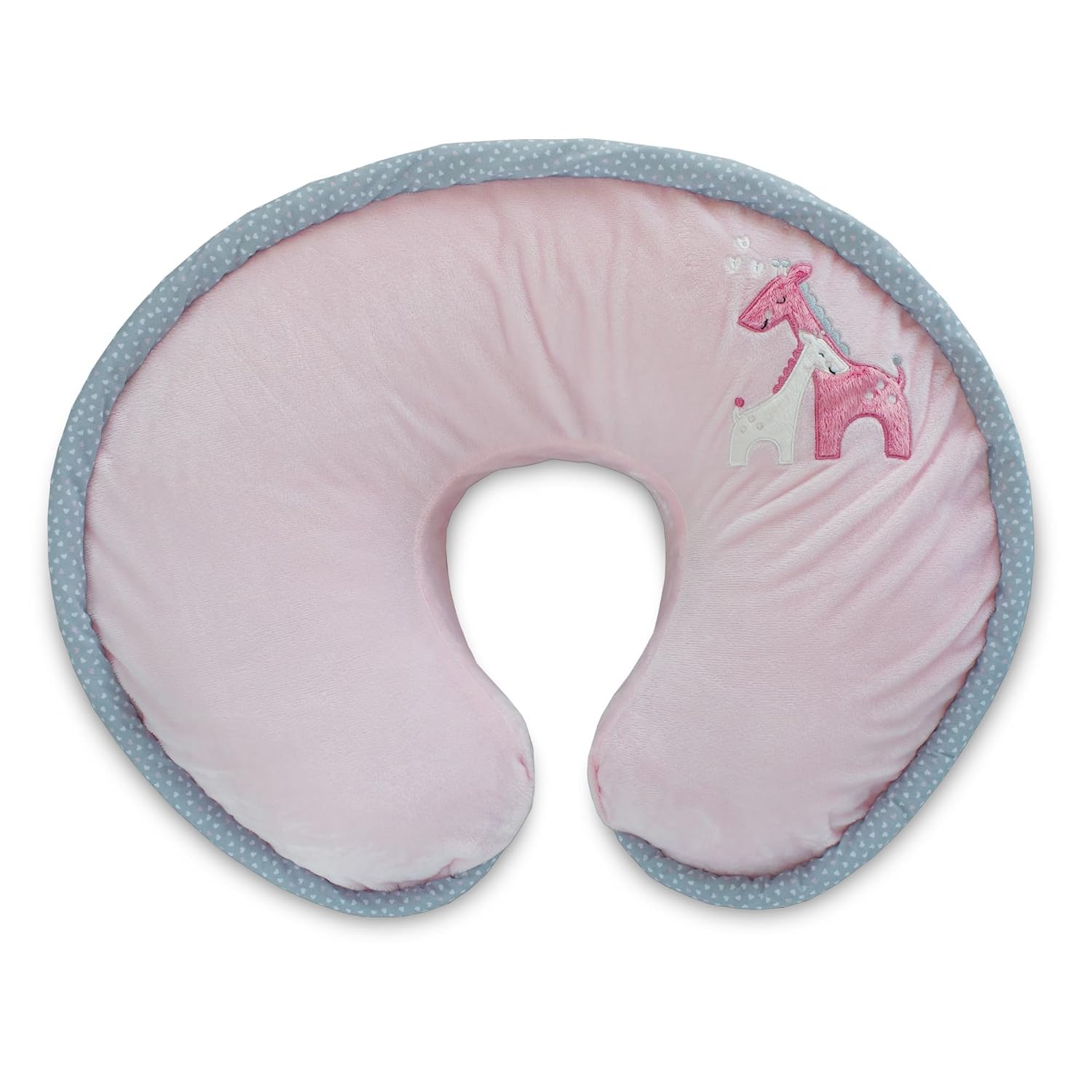 Boppy Luxe Nursing Pillow and Positioner, Giraffe Snuggle Pink