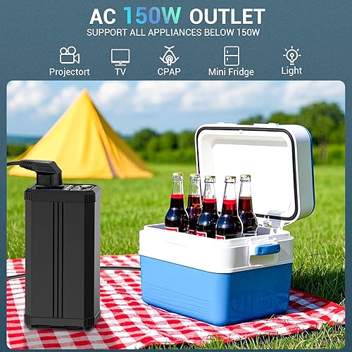 Miniatura 4 de ZEALOTT Banco de energía portátil de 40500 mAh, 150 W, 1 puerto CC, 3 puertos USB, PD de 65 W, carga rápida compatible con laptop, MacBook, iPhone,