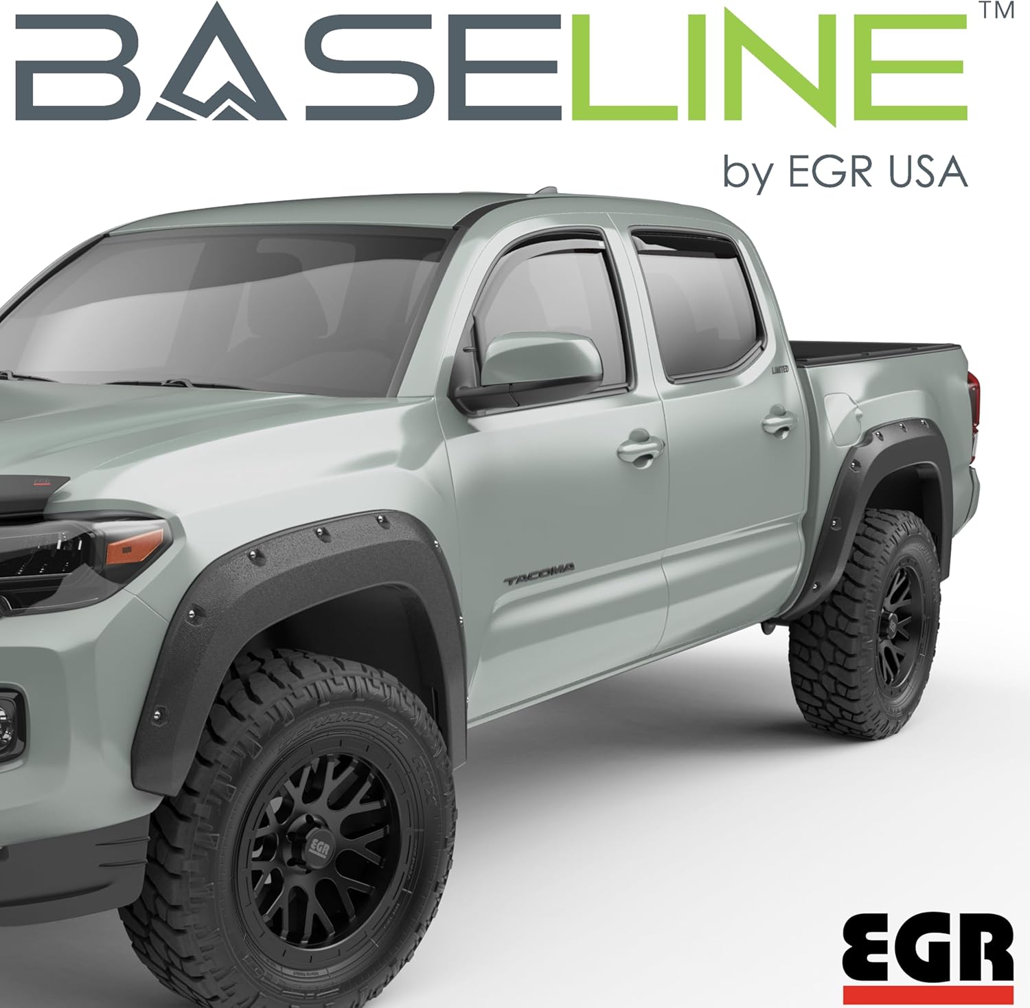 EGR BLF1017 - Baseline Series Fender Flares with Simulated Bolt-on Look - Compatible with 2016-2023 Toyota Tacoma