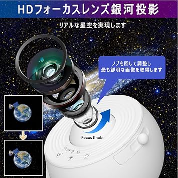 Planetarium Projector Light, 13 in 1 HD Zoom, Starry Sky Northern Lights, Star Projection Lamp, 3D Effect Projection, 360° Rotation, Timer Included, Interior Light, Galaxy Light, Christmas, Home, Room Decoration, Kids, Gift, Black