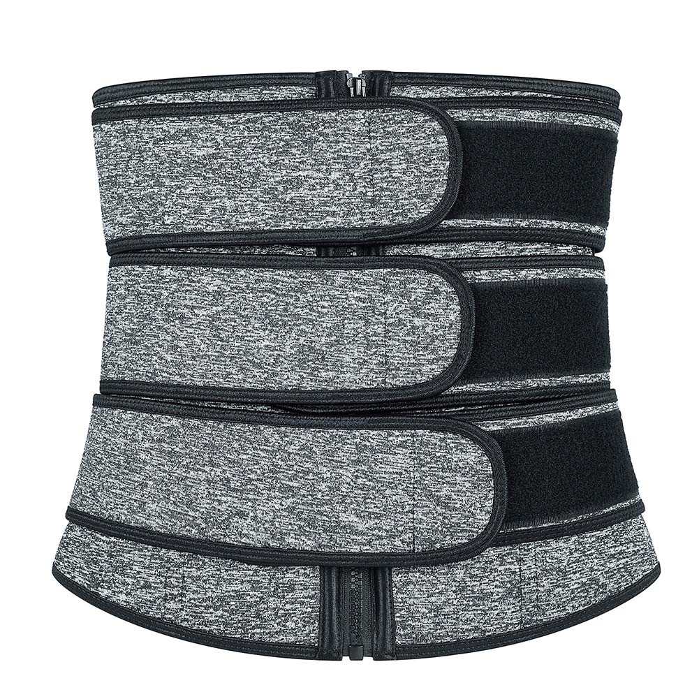 Waist Trainer Belt Back Brace Cincher Trimmer Sports Slimming Body Shaper Band Weight Loss Belt with Triple Reinforcement Adjustable Belly for Fitness Workout