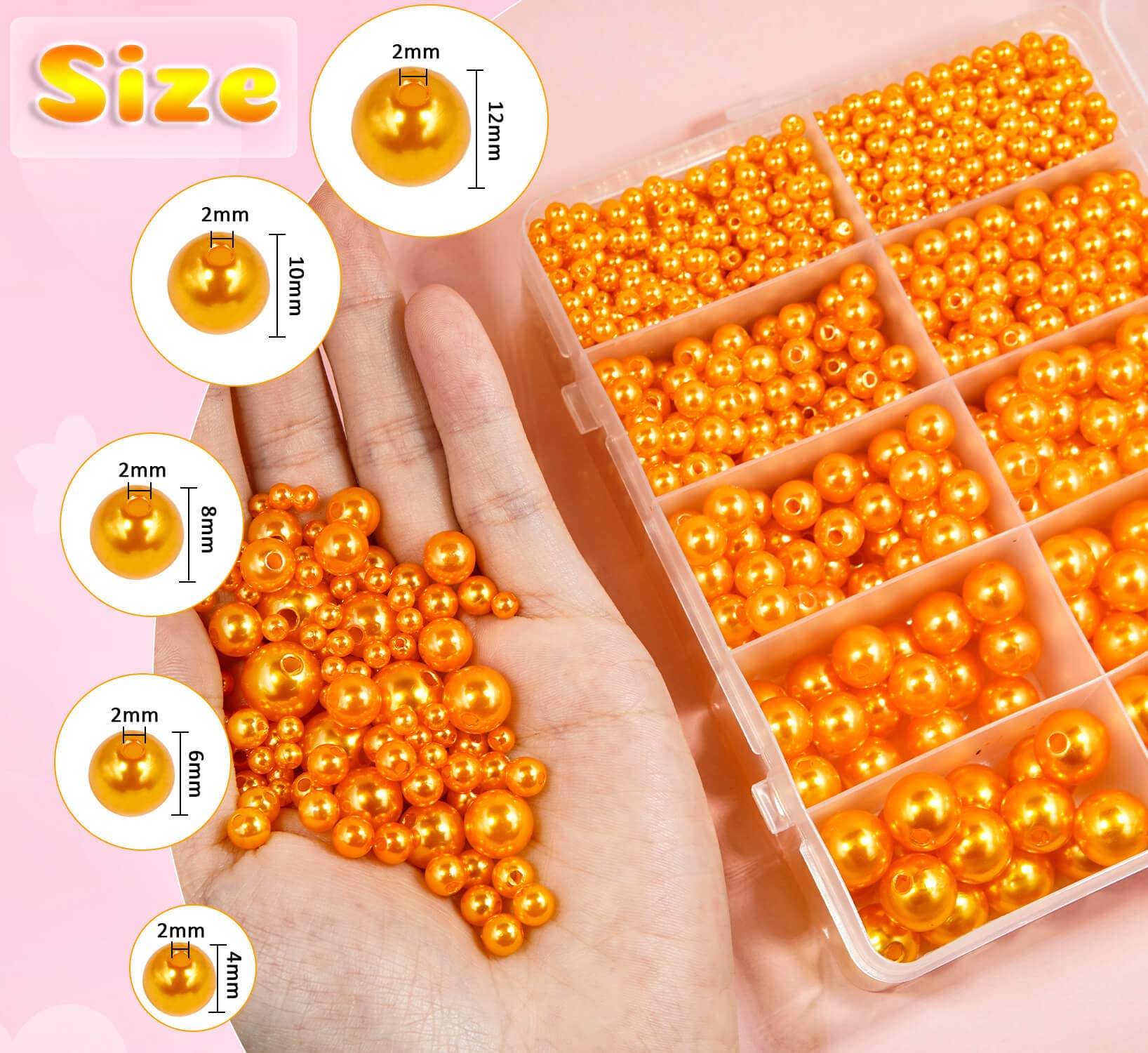 LIMAOLLY 400pcs 8mm Pearl Beads AB Colorful Glossy Plastic Loose Spacer Crafts Beads For Jewelry Making Earring Bracelet Necklace Home Decoration (Light Gray AB