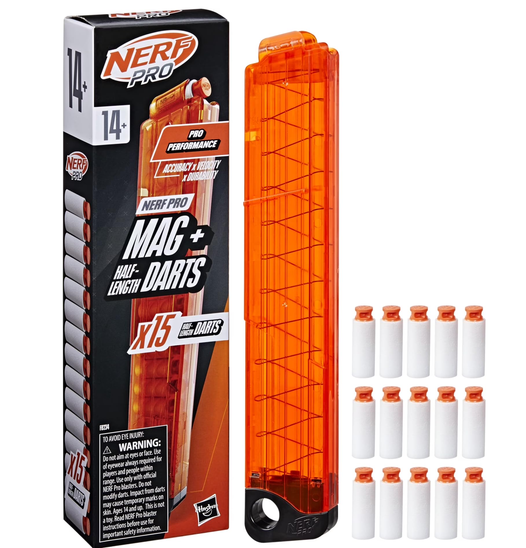 Amazon.com: Nerf Pro Half-Length Dart Magazine, 15 Nerf Pro Half