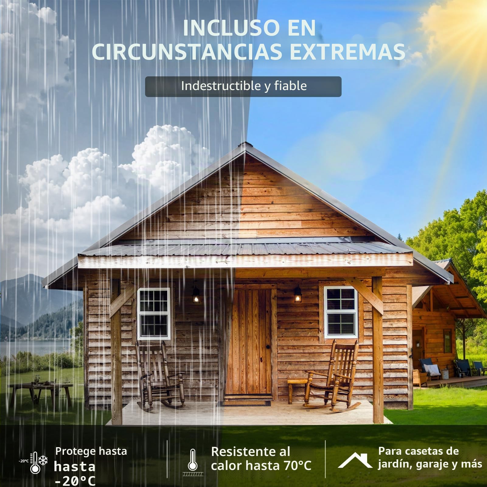1 lámina de techo de aluminio de 5 m, 5 m², adhesivo de betún autoadhesivo, para cobertizos, cobertizos y cobertizos, resistente a los rayos UV y al agua, color gris plateado