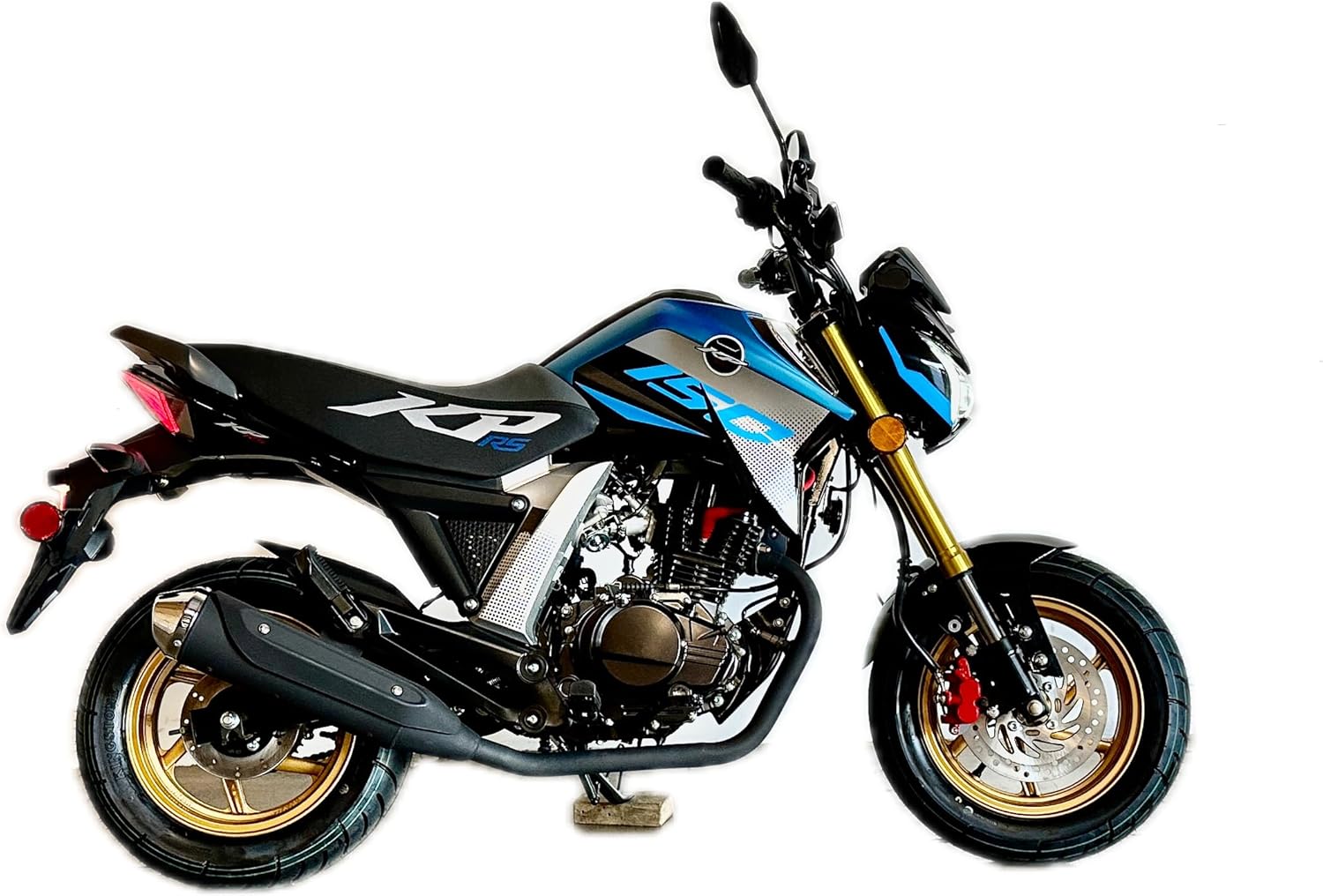 150CC KP-MINI RS Motorcycle, EFI Fuel-Injected, 5-Speed, Street Bike, Compact, Upgraded, BLUE