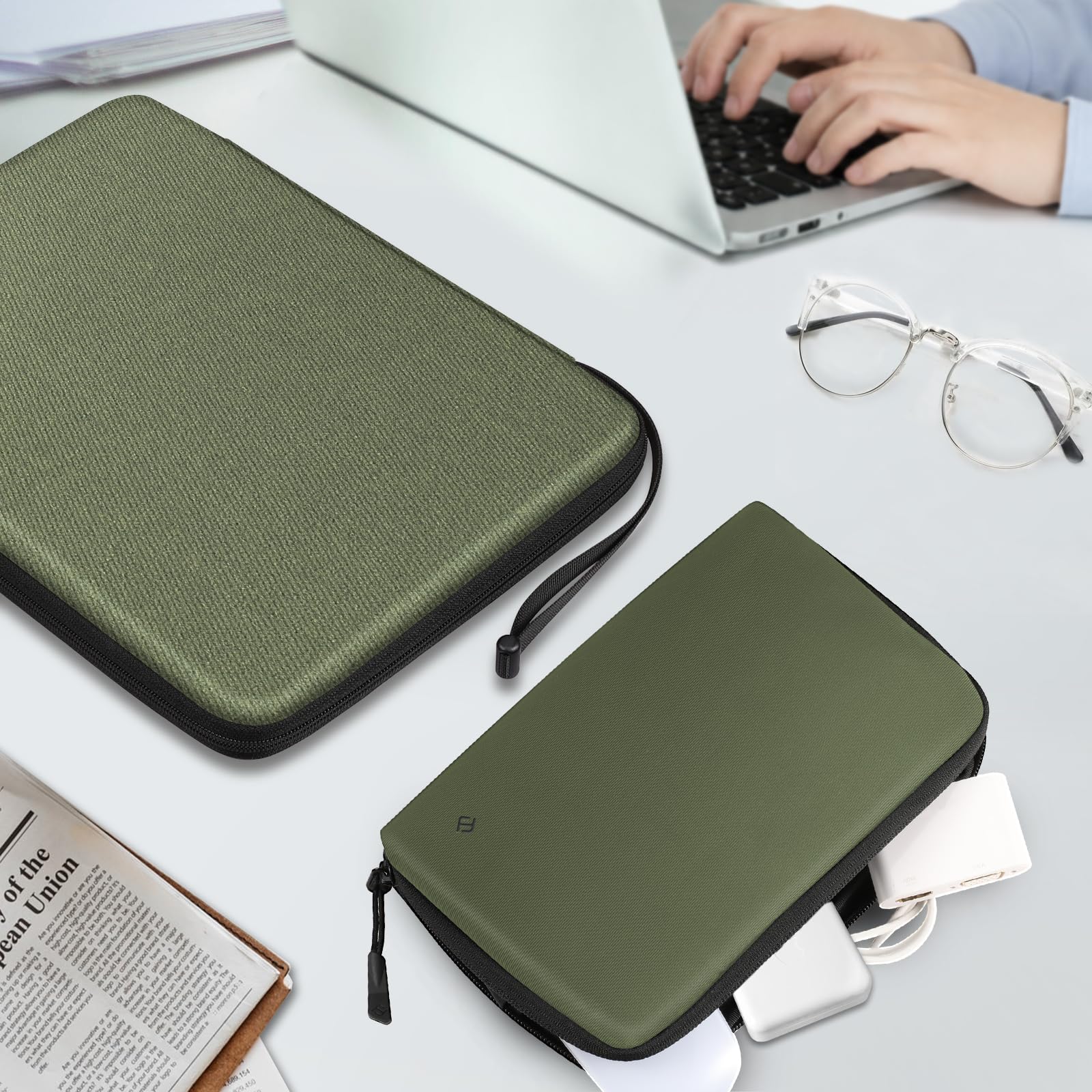 FINPAC torba na laptopa z twardą otoczką do MacBook Neo A18 Pro 13" 2026, 13,6" MacBook Air 2026-2022 M5/A3449 M4 M3 M2, 14" MacBook Pro M5/M4/M3/M2/M1 2026-2021, odporna na uderzenia otoczka z
