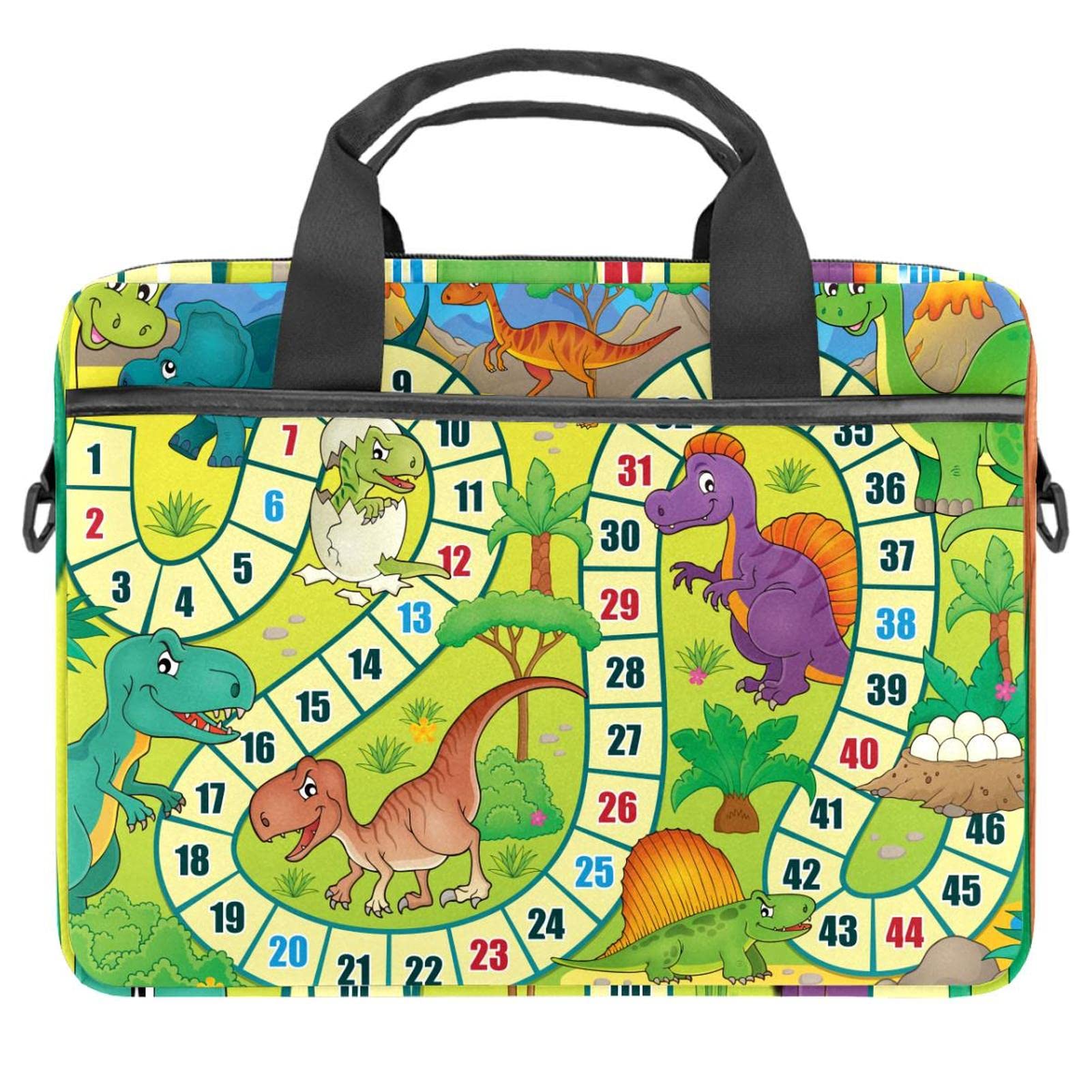 Bolsa de mensajero para portátil de 14 pulgadas y tableta con asas de mano en color negro 7