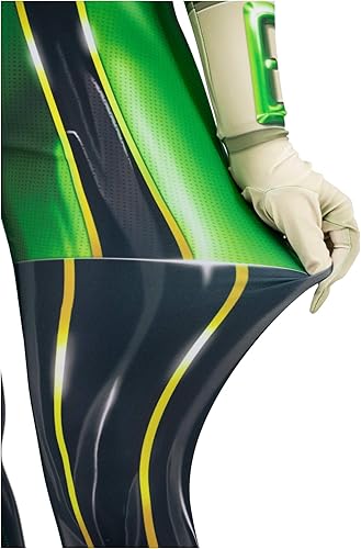Miniatura 5 de C-ZOFEK Body para mujer, disfraz de cosplay, overol verde para Halloween