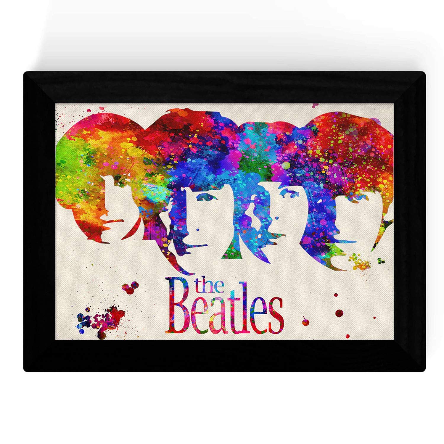 Nacnic The Beatles Music Band (Faces) A3 Poster Colour Explosion Style 250G Paper With Frame