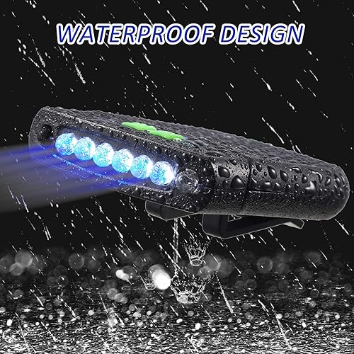 Miniatura 5 de Mudder Luces LED con clip para gorra, tapa recargable por USB, clip de linterna, impermeable, ultra brillante, para pesca, camping, trabajo manual